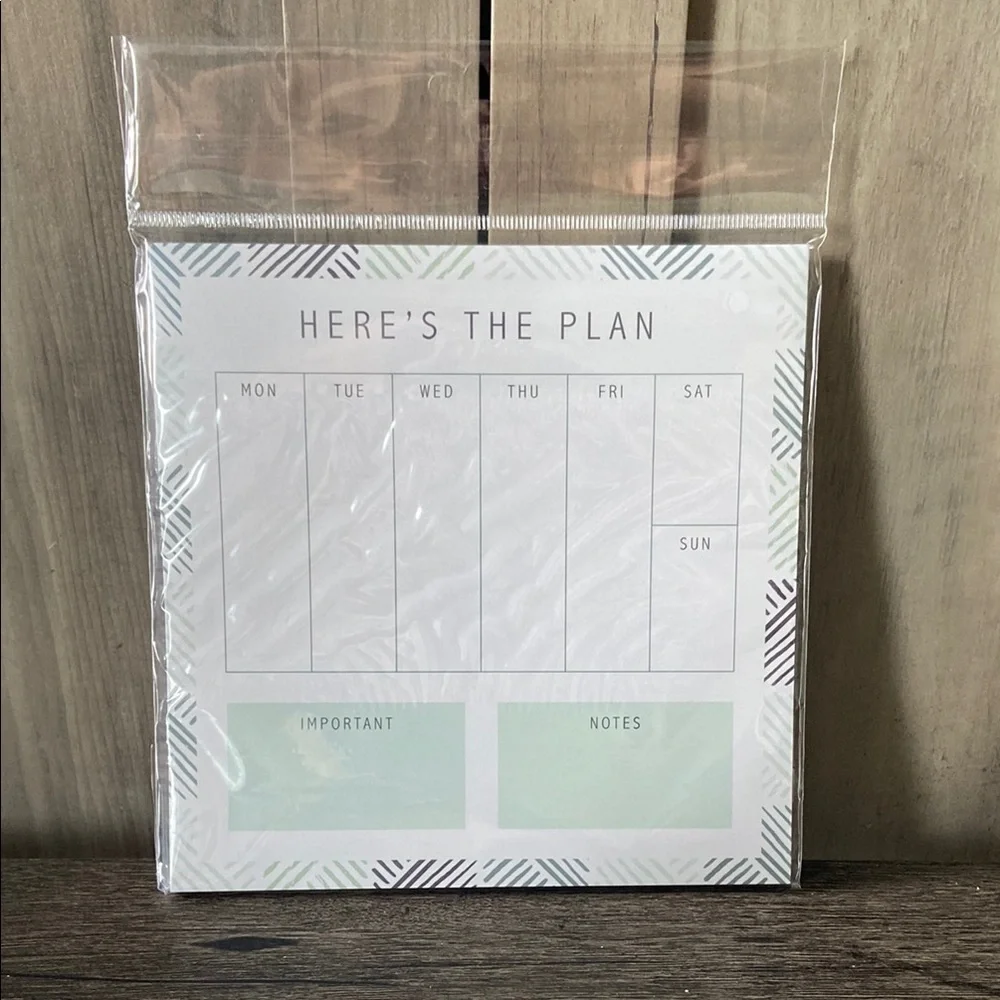 Weekly Planner Notepad New!
